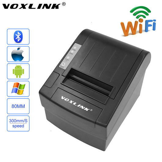 VOXLINK  80mm Wifi POS Thermal Receipt Printer for Android phones Tablet for iPone iPad IOS 300mm/s Auto-cutter Wifi Printer_DHL