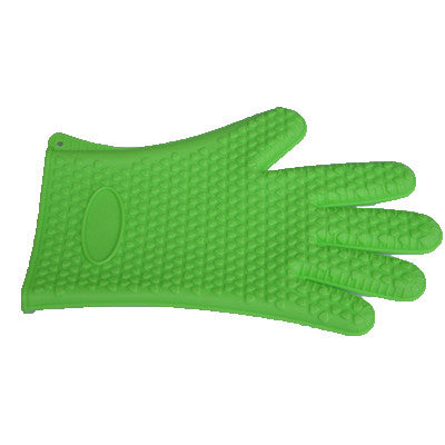 Slip-resistant Food Heat Resistant Thick Silicone Kitchen Barbecue Oven Glove Waterproof Cooking BBQ Grill Baking Glove Dotted