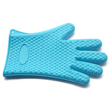 Slip-resistant Food Heat Resistant Thick Silicone Kitchen Barbecue Oven Glove Waterproof Cooking BBQ Grill Baking Glove Dotted