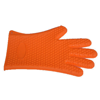 Slip-resistant Food Heat Resistant Thick Silicone Kitchen Barbecue Oven Glove Waterproof Cooking BBQ Grill Baking Glove Dotted