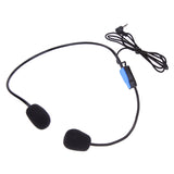 3.5mm Professional Wired Microphone Teacher Tour Guide Meeting Hands Free Headset Microphone Mic System Megaphone Speaker
