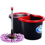 Household Spin Magic Mop Bucket Stainless Steel Hand Press Mop Bucket with Rotate Mop Head Housekeeper Cleaning Tools