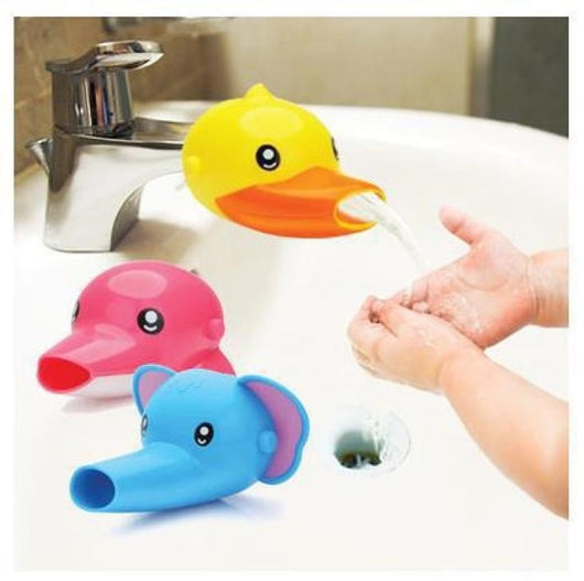 New Animal Toddler Cartoon Faucet Chute Extender Children Kids Washing Hands Water Guide Device