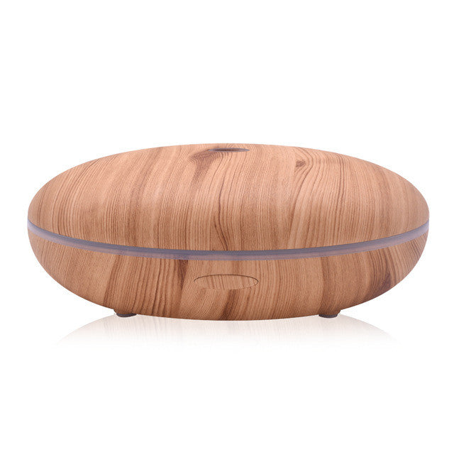 500ml Aroma Diffuser Aromatherapy Wood Grain Essential Oil Diffuser Ultrasonic Cool Mist Humidifier for Office Home