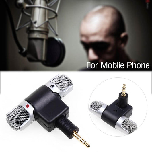 Professional Stereo Microphone Mic 3.5mm Mini Jack Recording for Smart iPhone APE