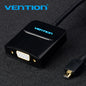 Vention Micro HDMI to VGA Cable Male to Female VGA Adapter Audio Jack & Micro USB Cable HDMI Converter for XBOX PS4 with 3.5mm