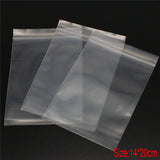 Lucia crafts Multi Sizes Option DIY  Transparent  Bags Storage Bag Zip lock Reclosable PP Plastic Poly  19010022
