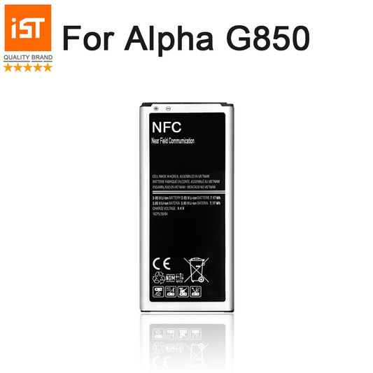 2017 100% IST EB-BG850BBC Original Mobile Phone Battery For Samsung Galaxy Alpha G850 SM-G850 G8508S NFC EB-BG850BBE Replacement