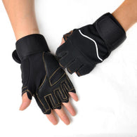 1 pair Outdoor Sport Gym Workout Weight Lifting Training Fingerless Gloves#W21