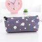 Cute Fresh plants student Pencil Bag papelaria canvas Pencil Case stationery material escolor school supplies