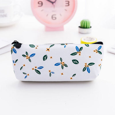 Cute Fresh plants student Pencil Bag papelaria canvas Pencil Case stationery material escolor school supplies