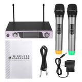 LEORY Professional Karaoke Microphone System With Receiver Dual Wireless Handheld Microphones Mic For Home DIY KTV Singing