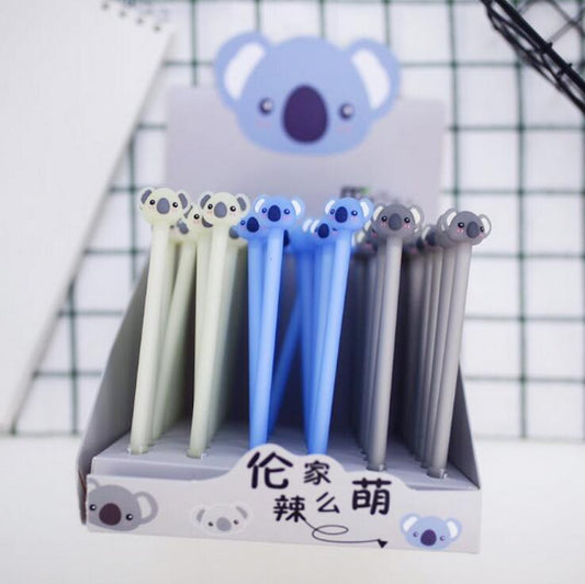 3 pcs/lot Lovely Koala Gel Pen Signature Pen Escolar Papelaria School Office Supply Promotional Gift