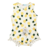 Summer 2017 Newborn Toddler Baby Girls Romper with Pineapple Tassel Infant Baby Jumpusit Wasit One-Pieces Sunsuit Kids Clothes