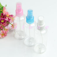 New 10Pcs Clear 100ml Empty Spray Bottle Travel Plastic Perfume Atomizer Color Randomly