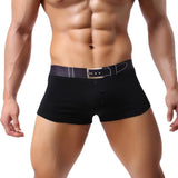 Men Sexy Underwear Boxer Briefs Short U Convex Bulge Pouch Underpant BK L