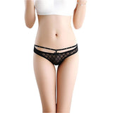 Women Sexy Lace Briefs Panties Thongs G-string Lingerie Underwear BK