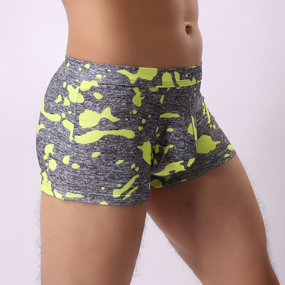 Sexy Mens Camouflage Breathe Underwear Briefs Bulge Pouch Shorts Underpants