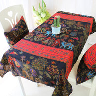 National style cloth printing Tablecloth dining table mat coffee tea table tablecloth bar restaurant decoration home decor AU580