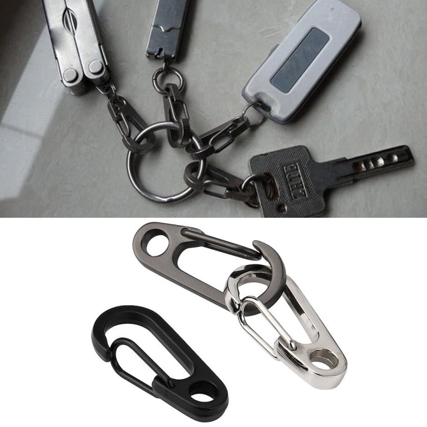 3 PCS Outdoor Spring Buckle Snap Alloy Nickel-free Plating Key Ring Carabiner Hook Kit Multi Tools #EW