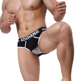Fashion Sexy Mens Breathe Underwear Briefs Bulge Pouch Shorts Underpants BK  L