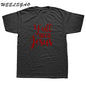 WEELSGAO Christian Tee shirt Y'all Need Jesus Slogan T Shirt Men T-shirt Black White Letters Graphic Tees Top