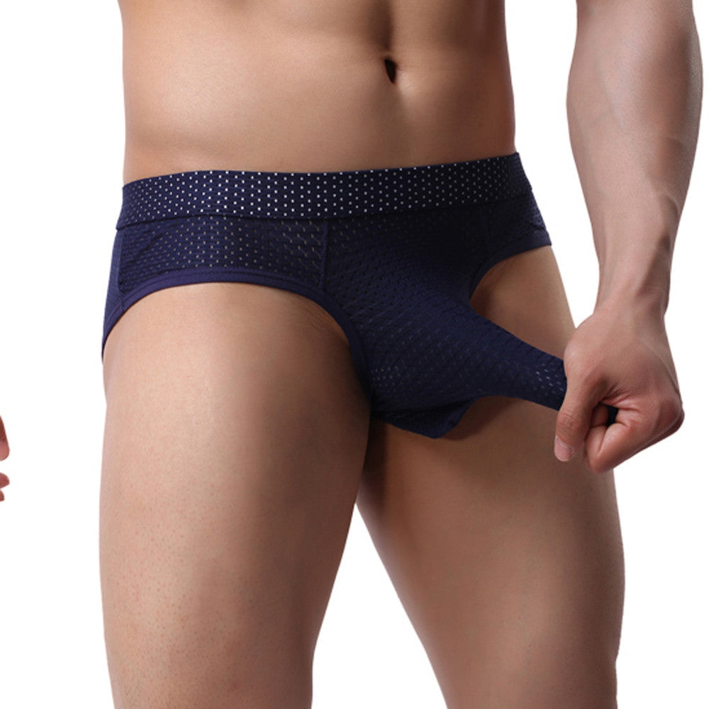 Sexy Men Ventilation Underwear High Quality Cotton Boxers Men Shorts