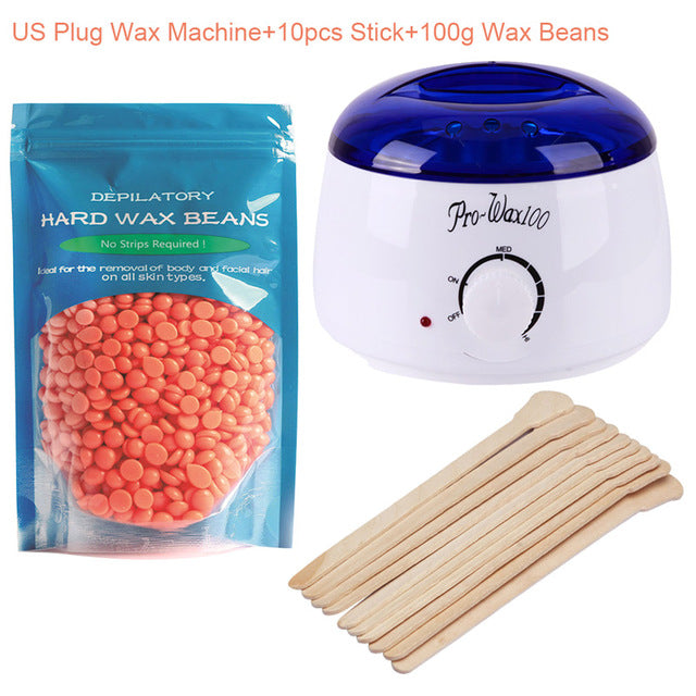 500CC EU & US Plug Warmer Wax Heater Pot Mini SPA Hands Feet Epilator Wax Machine Depilatory Paraffin Heater Hair Removal Tool