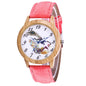 Luxury Women Men Feather  Watch Analog Quartz Bracelet Wrist Watches