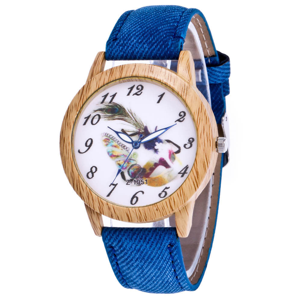 Luxury Women Men Feather  Watch Analog Quartz Bracelet Wrist Watches