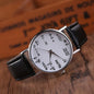 Women Mens Leather Stainless Steel Watch Sport Quartz Wrist Watch