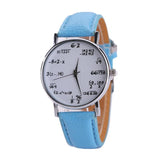 Women Mens Leather Stainless Steel Watch Sport Quartz Wrist Watch