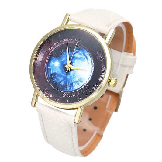 Women Men Fresh Dial Pattern Students Watch