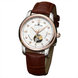 SUNBLON Water Resistant Men's Automatic Mechanical Watch With Leather Band