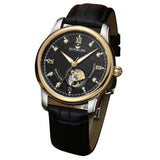 SUNBLON Water Resistant Men's Automatic Mechanical Watch With Leather Band