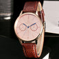 Fashion Men Leather Band Watches Sport Analog Quartz Wrist Watch