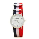 Simpleim Stripes Men Watches Analog Quartz Vogue Wrist Watch