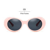 ROYAL GIRL New Designer Women Sunglasses Funny Chunky Oval Men Sun glasses SS033