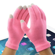 Candy Color Mens Womens Touch Screen Gloves Full Finger Solid Winter Mittens