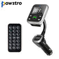 powstro Car charger for Bluetooth Car Kit for Handsfree Wireless FM Transmitter Radio Adapter LCD Remote Control