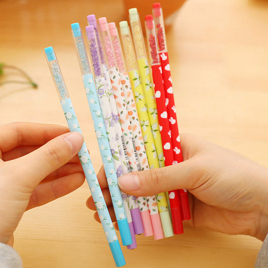 2 pcs/lot Fresh Floral gel pen writing pens canetas material escolar kawaii stationery school supplies papelaria