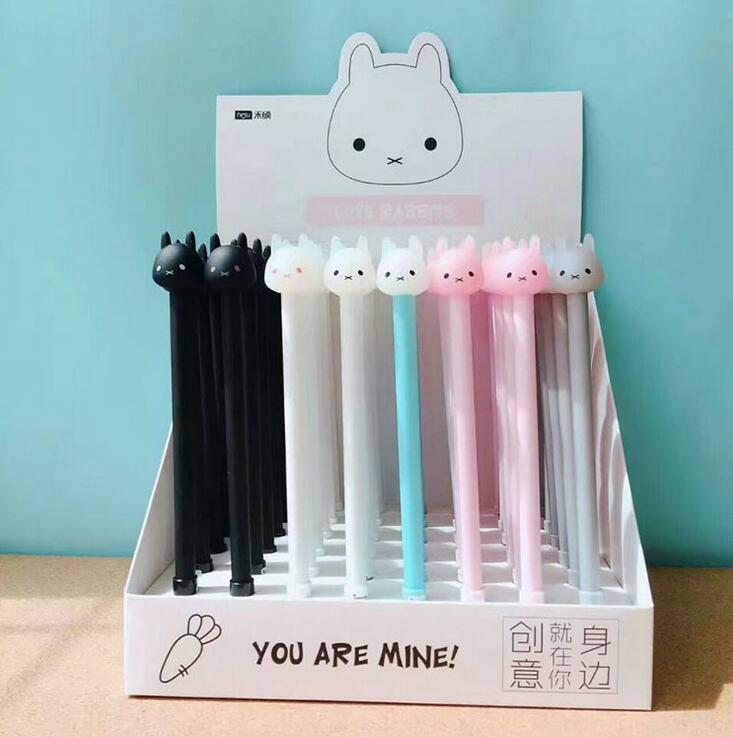 4 pcs/lot You Are Mine Duffy Rabbit Gel Pen Promotional Gift Stationery School & Office Supply