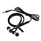 Zipper Earphone in-Ear Metal MP3 Music 3.5mm with Microphone Stereo Cellphone Earpieces for iPhone/Samsung Smart Phone