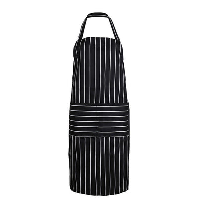 Stripe Kitchen Apron for Women Men Useful Cooking Apron Grid Adjustable Chef Cloth Household Cleaning Tools  Accessories