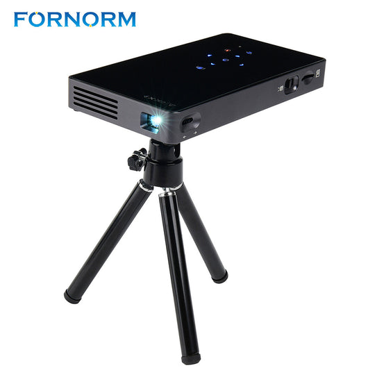 FORNORM Mini Wifi Smart DLP Projector Full HD Projector Built in 5000mAh Battery Bluetooth Projector HDMI/USB for Movie Business