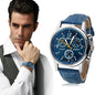 New Luxury Fashion Crocodile Faux Leather Mens Analog Watch Watches