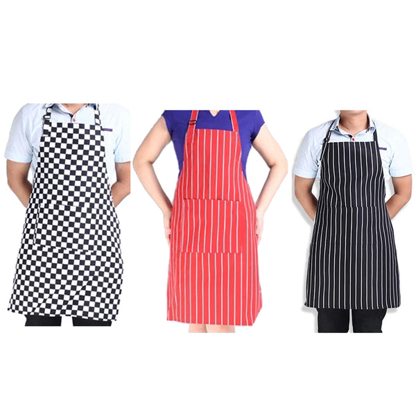Stripe Aprons Bib Apron with 2 Pockets Chef Waiter Kitchen Cook Tool,cooking apron,Home Cleaning Tools aprons for woman man