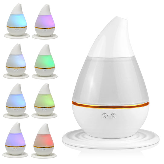 Mini 200ml Ultrasoni Cool Mist Humidifier Diffuser Air Purifier Nebulizer for Home Office Room Car with 7 Color Changing LED Light USB Plug