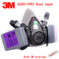 3M 6200+7093 respirator dust mask Genuine guarantee anti dust mask against Welding dust glass fiber Tiny particles dust mask