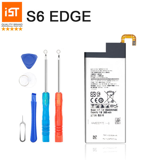 2017 100% IST Original Phone Battery For Samsung Galaxy S6 Edge G920F G925F G9250 Battery Repair Tools Kit Replacement Battery